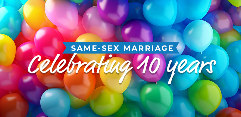 Celebrating 10 Years Of Same-sex Marriage | AST Hampsons - Solicitors ...